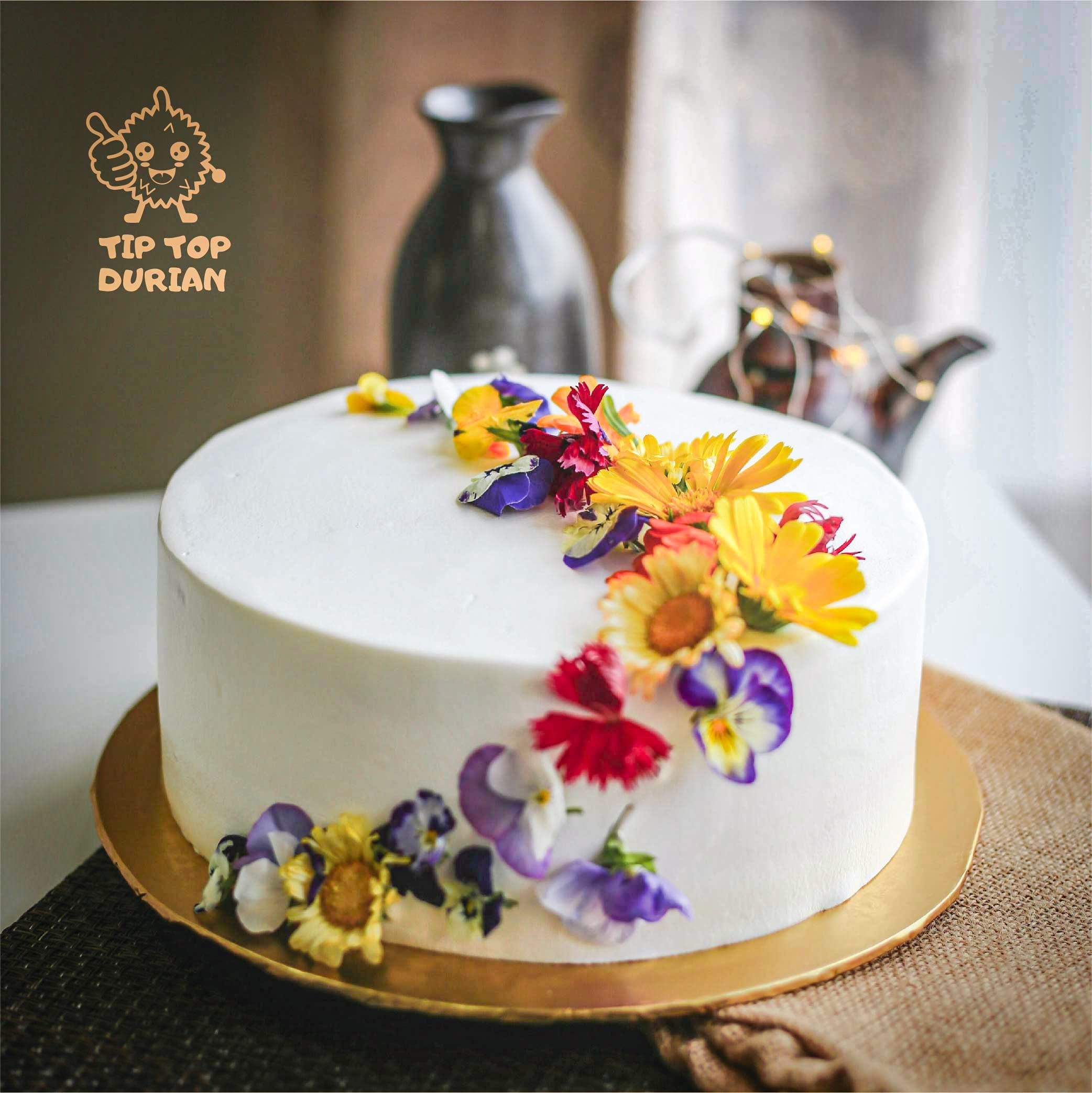 Premium Musang King Durian Mille Crepe Cake 7" | Tip Top Durian Delivery | Malaysia Top Fresh Durian Online Delivery
