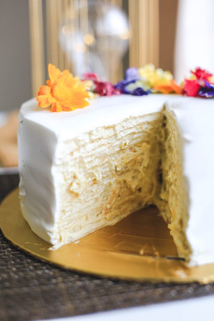 Premium Musang King Mille Crepe Cake 7" (13) | Tip Top Durian Delivery | Malaysia Top Fresh Durian Online Delivery